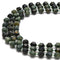 Kambaba Jasper Prism Cut Double Point Faceted Round Beads 8mm 15.5" Strand
