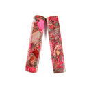 Hot Pink Sea Sediment Jasper Pendant Earrings Sold Per Pair