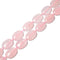 Natural Rose Quartz Smooth Oval Beads Size 25x35mm 15.5'' Strand