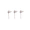 304 Stainless Steel Silver Earring Studs with Hook Size 4x15mm 20 Pcs Per Bag