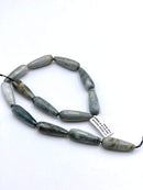 Eagle Hawk's eye faceted teardrop beads