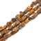 Yellow Tiger's Eye Rough Nugget Chunks Side Drill Beads 8x15mm 15.5" Strand