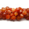 Natural Carnelian Faceted Nugget Chunk Beads Approx 13x20mm 15.5" Strand