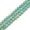 Amazonite Prism Cut Faceted Round Beads 10mm 15.5" Strand