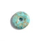 light blue sea sediment jasper donut circle pendant