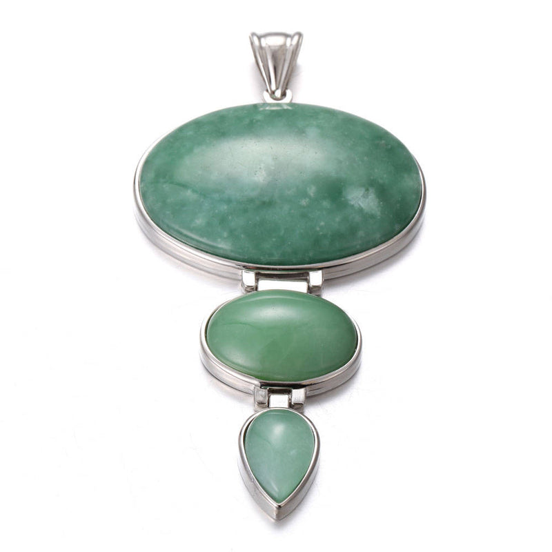 natural jade connected pendant 
