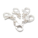 925 Sterling Silver Rotatable Lobster Clasp Size 10x16mm 2Pcs Per Bag