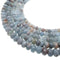 multi color aquamarine faceted rondelle beads