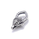 925 Sterling Silver Anti-Silver Color Conch Shape Clasp Size 10x18mm 1PC/ Bag