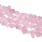 rose quartz irregular nugget chips beads
