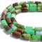 chrysoprase faceted cylinder tube beads