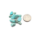 Undrilled Blue Howlite Pebble Nugget Chips No Drill Hole Beads 8-10mm 2.5oz.