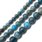 Light Blue Natural Apatite Smooth Round Beads 8mm 10mm 12mm 15.5" Strand