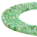 Natural Chrysoprase Faceted Rondelle Beads Size 3x4mm 15.5'' Strand