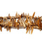 Brown Synthetic Wood Graduated Spike Stick Points Beads 12-30mm 15.5" Strand