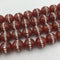 carnelian rhinestone smooth round beads 