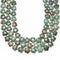 green jasper flower shape beads