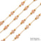 3mm Faceted Round Beads Multi Gemstone Chain One Meter Per Bag
