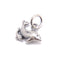 925 Sterling Anti-Silver Mother Son Dolphins Pendant Charm 10x13.5mm 3Pcs/Bag