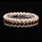 Light champagne Glass Pearl Smooth Round Bracelet Size 6mm - 12mm 7.5'' Length