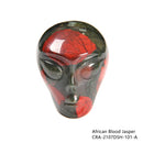 African Bloodstone/Aventurine/Crazy Agate/Tiger Eye Carved Alien Head Size 2''