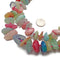 Candy Dyed Jade Graduated Pebble Nugget Beads Size 10mm-25mm 15.5" Strand