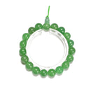 Green Aventurine Smooth Round With Guru Beaded Bracelet Size8mm 10mm 7.5''Length