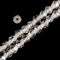 2.0mm Hole Natural Clear Quartz Star Cut Beads Size 8mm 8 '' Strand