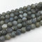 labradorite matte round beads