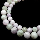 Multi-Color Kunzite Faceted Round Beads 10mm 13mm 15.5" Strand