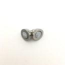 silver color plated strong magnetic clasps oval shape 