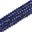 Natural Lapis Faceted Star Cut Beads Size 5mm 6mm 15.5'' Strand