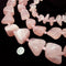 rose quartz large smooth irregular tumbled nugget chunks