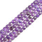 Amethyst Faceted Flat Square Beads 6mm 8mm 15.5" Strand