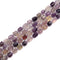 Fluorite Faceted Pebble Cylinder Tube Beads Size 7-10mm 15.5" Strand