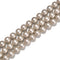 Silver Shell Pearl Matte Round Size 6mm 8mm 10mm 15.5" Strand
