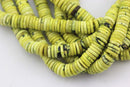 yellow turquoise Heishi Rondelle Discs beads