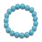 Blue Shell Pearl Bracelet Smooth Round Size 8mm 10mm 7.5" Length