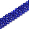 Royal Blue Cat's Eye Smooth Round Beads Size 6mm 8mm 10mm 12mm 15.5'' Strand
