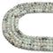 Sesame Kiwi Jasper Hard Cut Faceted Rondelle Beads Size 4x6mm 15.5'' Strand