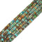 Natural Genuine Turquoise Smooth Rondelle Beads Size 4x6mm 15.5'' Strand