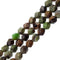 green opal faceted star cut beads