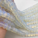 opalite faceted rondelle