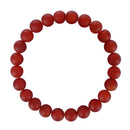 red agate carnelian bracelet matte round