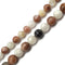 White/Gray/Peach Moonstone Faceted Round Beads 10mm 12mm 15.5" Strand