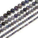 Natural Tanzanite Smooth Round Size 4mm 5mm 6mm 8mm 9mm 10mm 12mm 15.5'' Strand