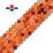 natural carnelian faceted round beads