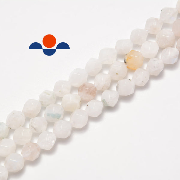 natural moonstone faceted star cut beads