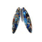 Dark Blue Sea Sediment Jasper Pendant Earrings Sold Per Pair