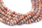 red web jasper smooth rondelle beads
